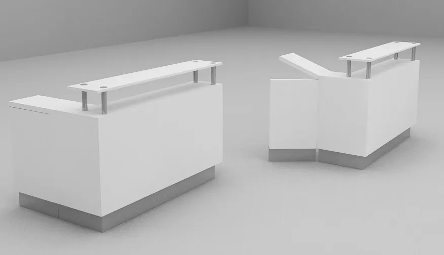Oriflame Retail, reception counter